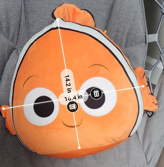 Squishmallows Official Kellytoy Plush 14" Nemo - Picture 3 of 8
